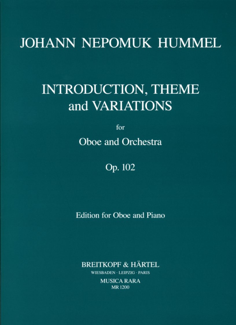 J.N. Hummel: Introduction, Thema und<br>Variationen fr Oboe + Orch. - KA