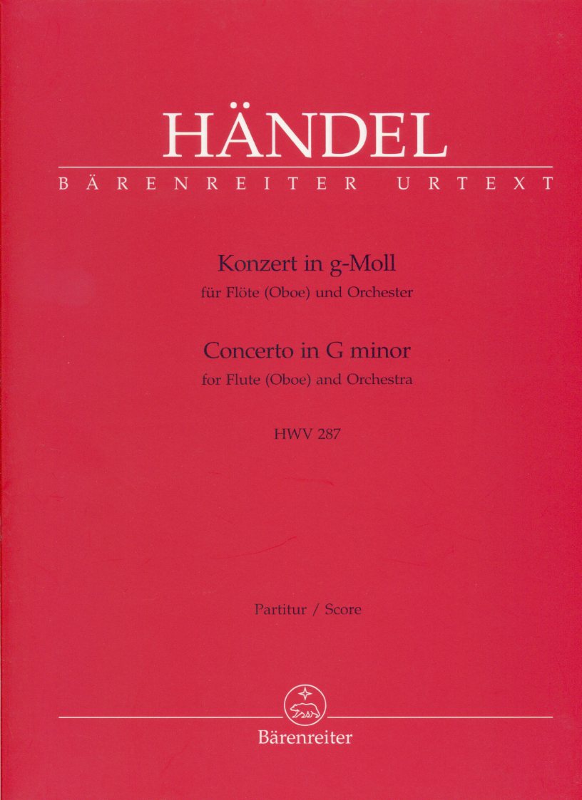 G.Fr. Hndel: Konzert 3 g-moll HWV 287<br>Oboe(Fl.)+Streichorch. -Partitur /Brenr