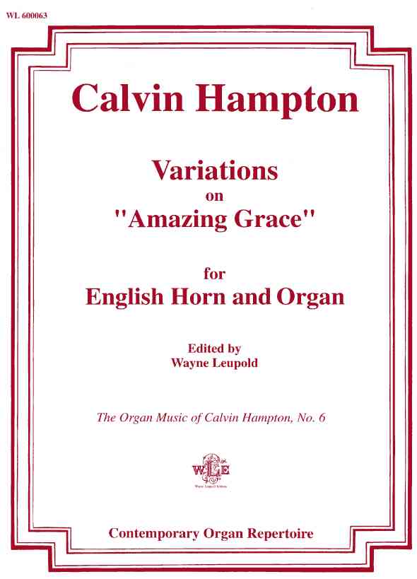 C. Hampton(1938-84): Variations on<br>&acute;Amazing Grace&acute; - Engl. Horn + Orgel