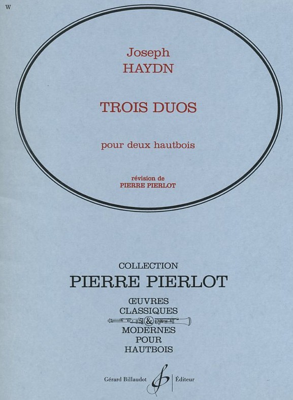 J. Haydn: 3 Duos<br>fr 2 Oboen / Billaudot