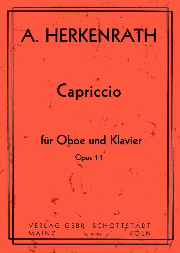 A. Herkenrath (*1970): Capriccio op. 11<br>fr Oboe + Klavier