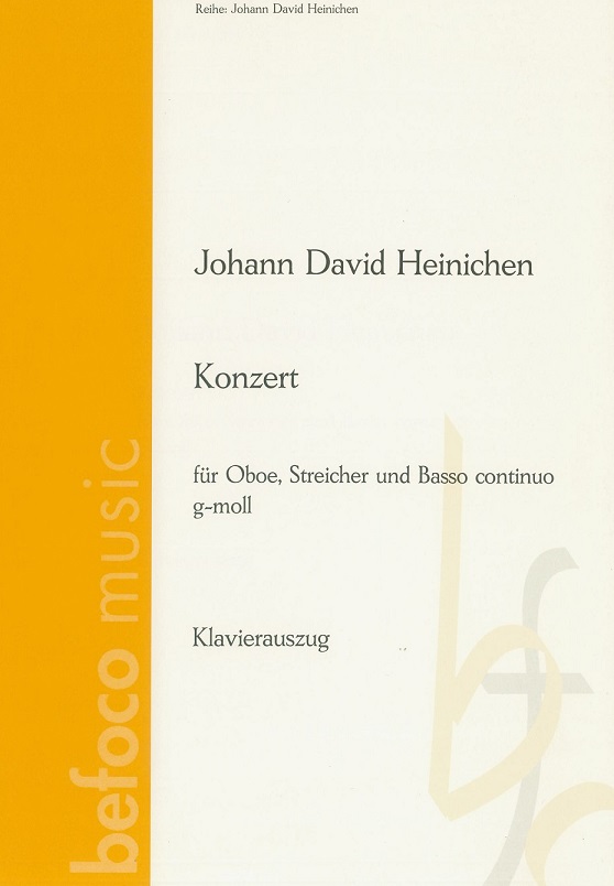 J.D. Heinichen: Konzert g-moll fr Oboe,<br>Streicher + BC - KA