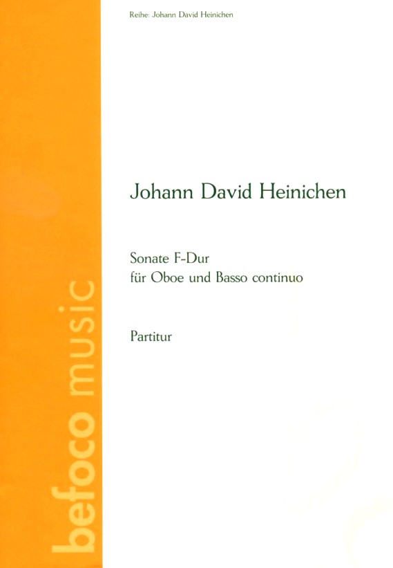 J.D. Heinichen: Sonate F-Dur fr<br>Oboe  + BC -