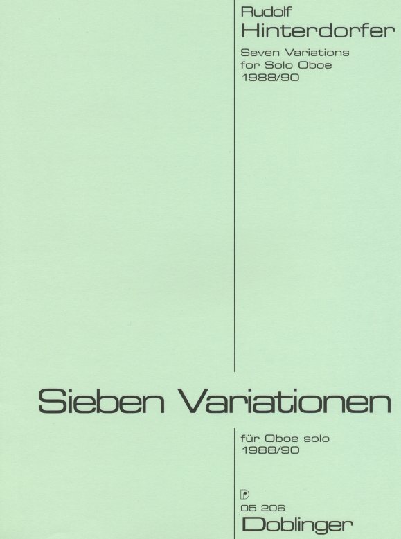 R. Hinterdorfer(*1947): Sieben<br>Variationen fr Oboe solo (1988/90)