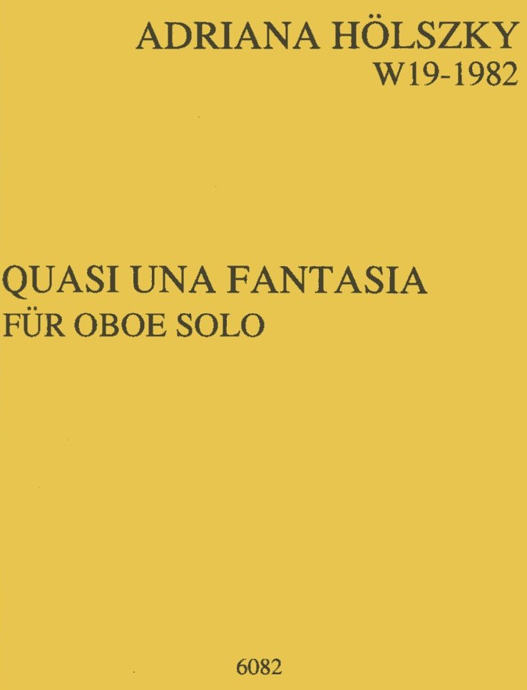 A. Hlsky(*1953): &acute;Quasi una fantasia I&acute;<br>fr Oboe (1982)