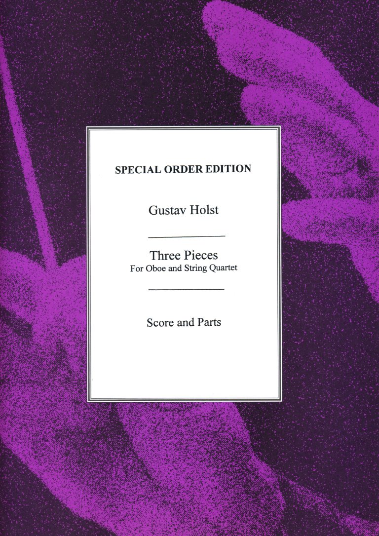 G. Holst: &acute;Three Pieces&acute; - fr Oboe +<br>Streichquartett - Stimmen + Partitur