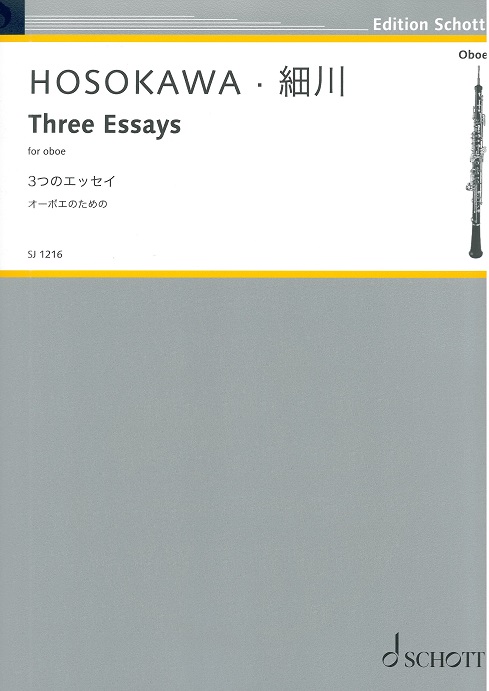T. Hosokawa(*1955): 3 Essays (2015)<br>Oboe solo