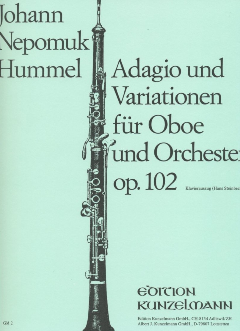 J.N. Hummel: Adagio und Variationen fr<br>Oboe + Orch. - KA