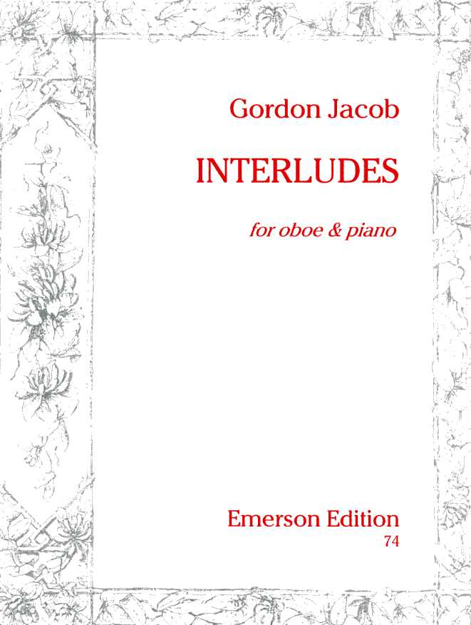 G. Jacob: &acute;Interludes&acute;<br>fr Oboe + Klavier