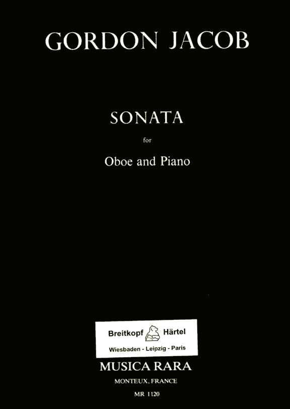 G. Jacob: Sonate fr Oboe + Klavier<br>