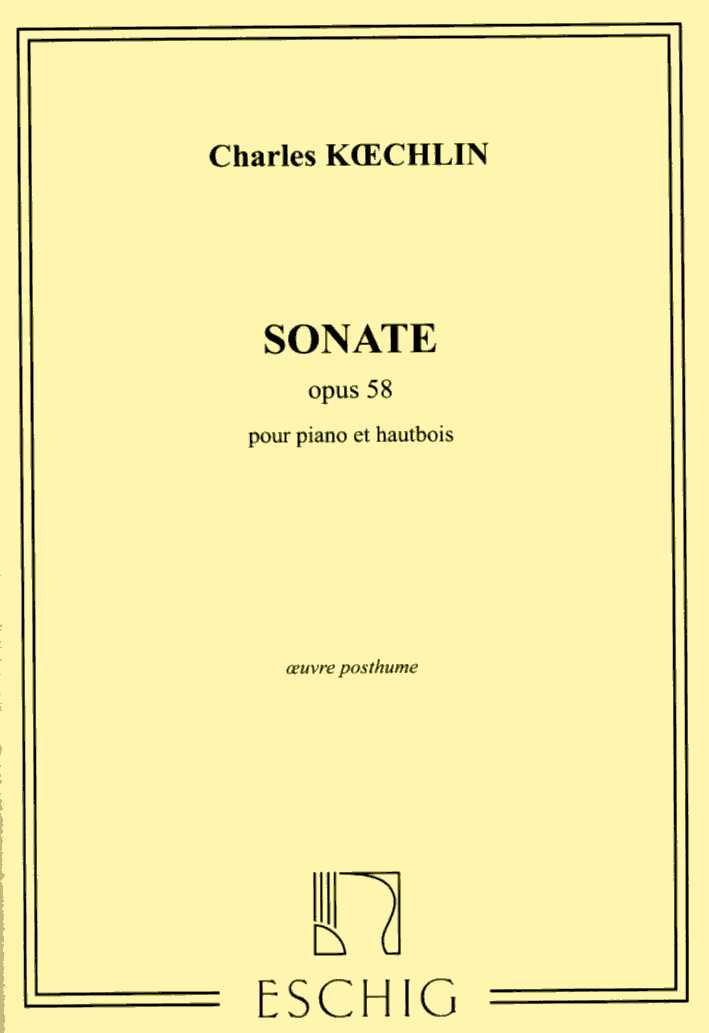 Ch. Koechlin: Sonate op. 58<br>fr Oboe + Klavier