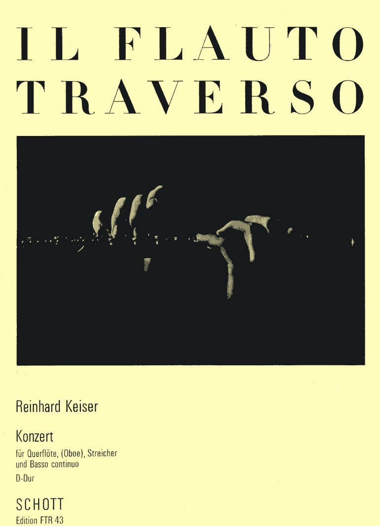 R. Keiser: Konzert fr Querflte<br>(Oboe) Streicher + BC - KA