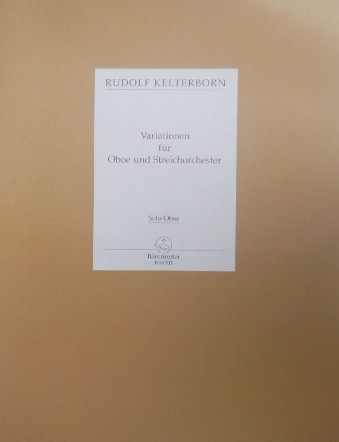 R. Kelterborn: Variationen fr Oboe +<br>Streichorchester - Solostimme