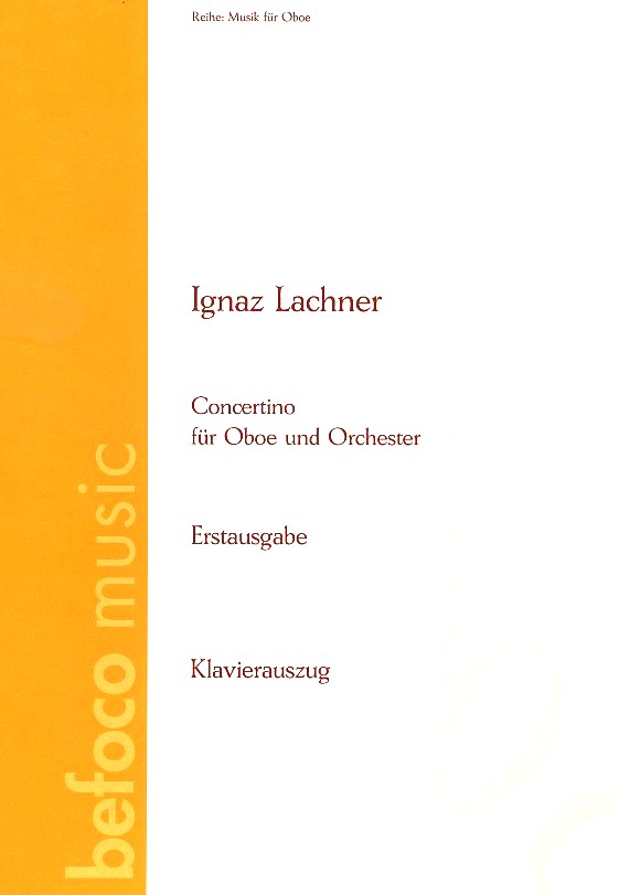I. Lachner: Concertino B-Dur fr Oboe +<br>Orchester - KA