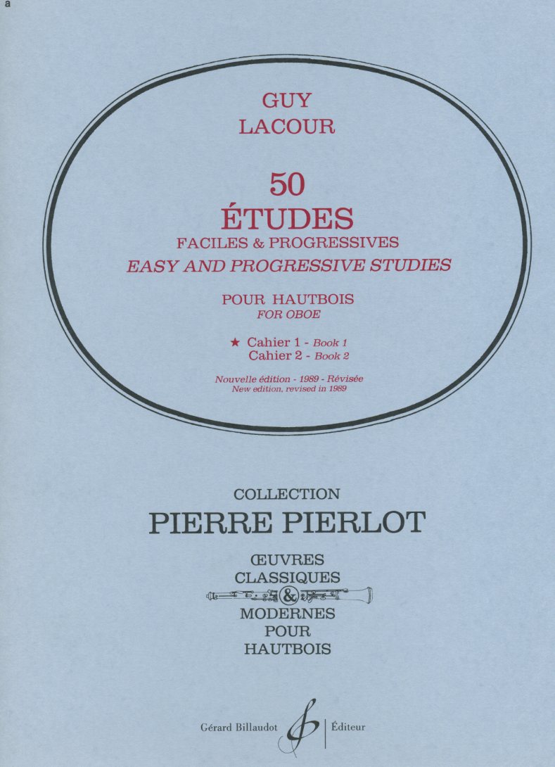 G. Lacour: 50 Etudes Faciles et<br>Progressives fr Oboe - Vol. 1