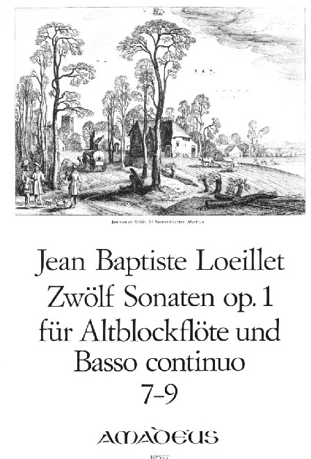 J.B. Loeillet: 12 Sonaten fr<br>Altblockflte (Oboe) + BC op. 1 Heft 3