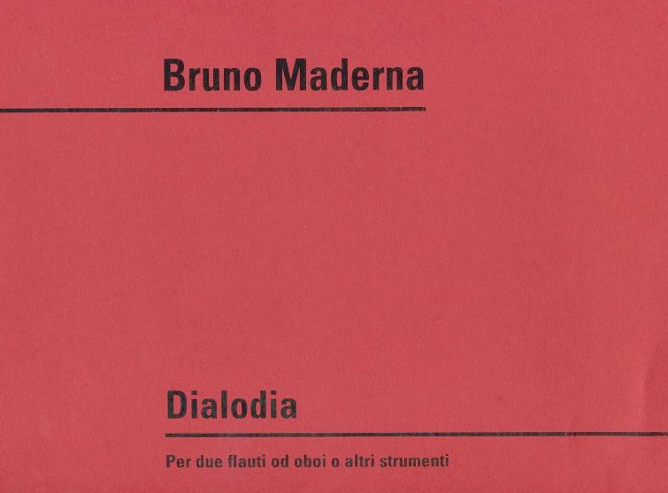 B. Maderna: "Dialodia" (1964)<br>fr 2 Oboen
