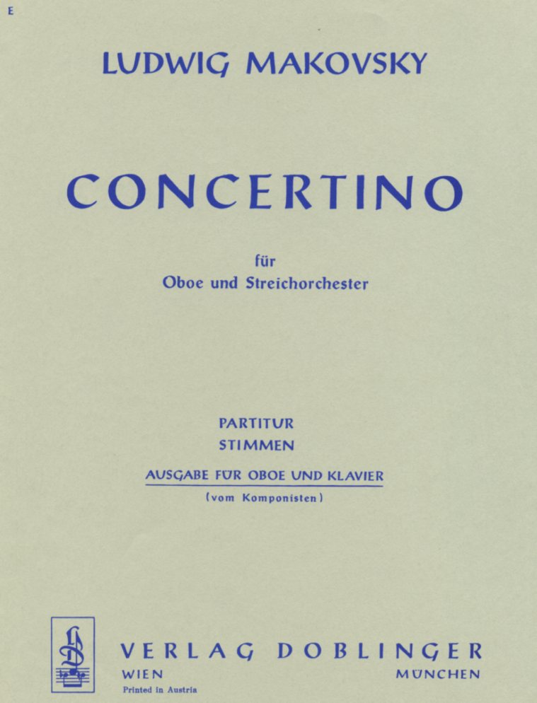 L. Makovsky(*1912): Concertino<br>fr Oboe + Orch. - KA
