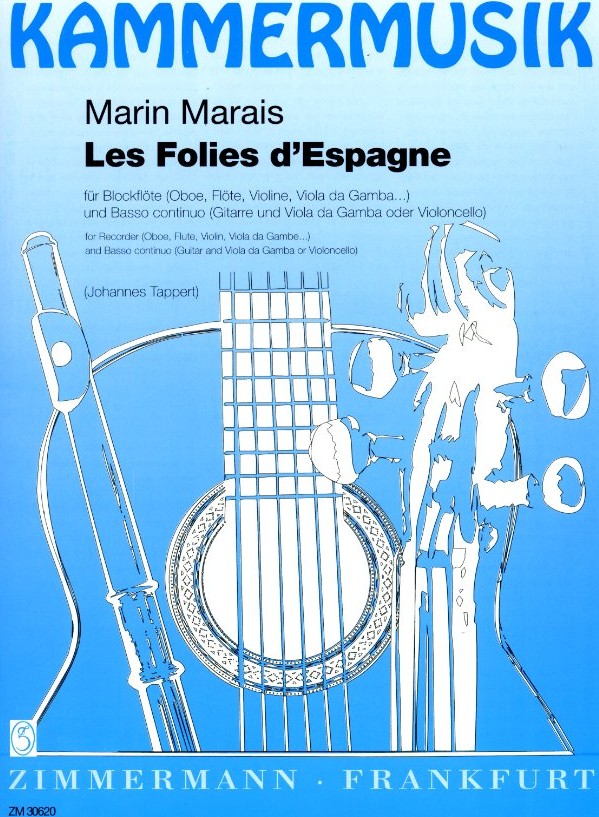 M. Marais: &acute;Les Folies d&acute;Espagne&acute;<br>fr Oboe + Gitarre - Zimmermann