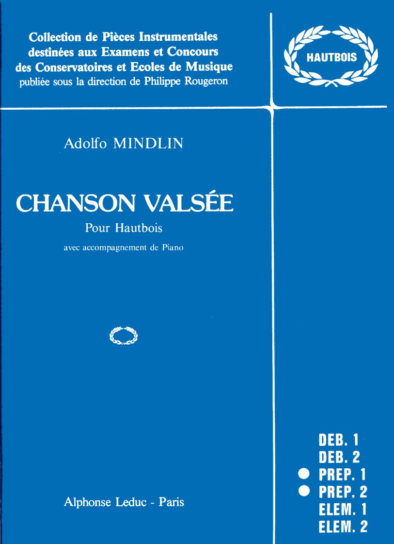 A. Mindlin: Chanson Valse fr<br>Oboe + Klavier