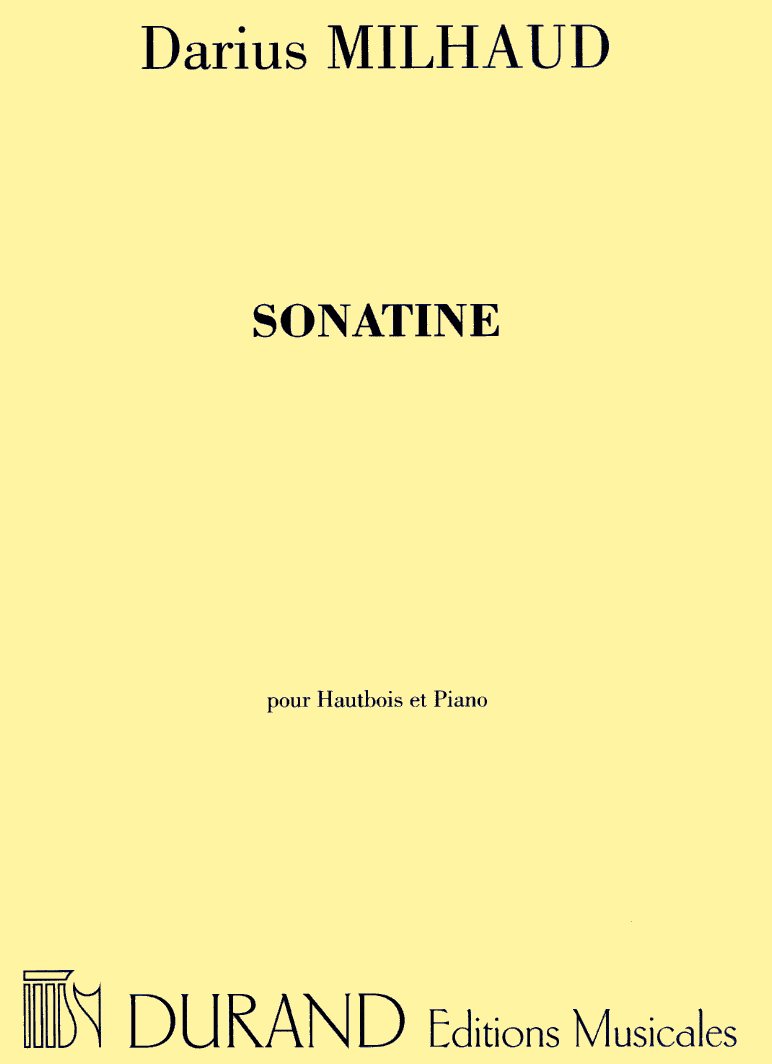 D. Milhaud: Sonatine f. Oboe+Klavier<br>