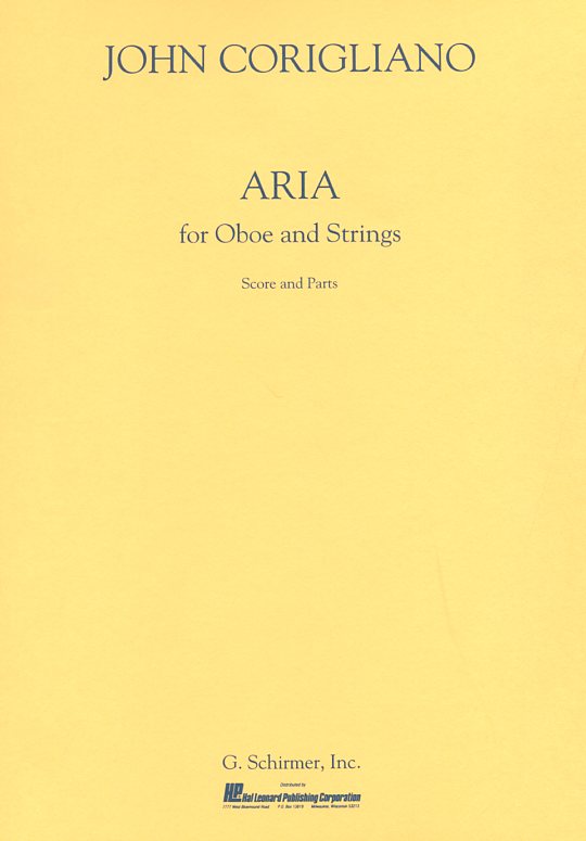 J. Corigliano: Aria -fr Oboe +Streich-<br>orchester - Stimmen + Partitur