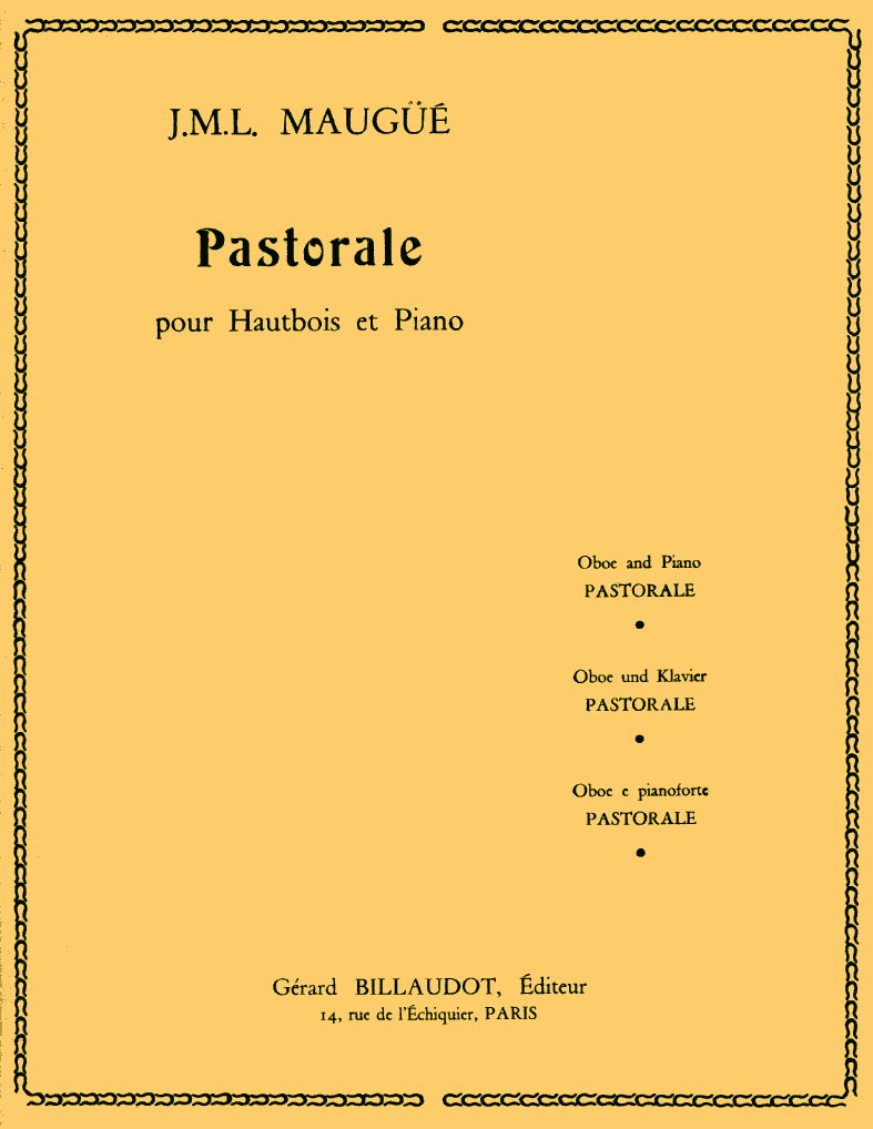J. Maugue: Pastorale fr<br>Oboe + Klavier