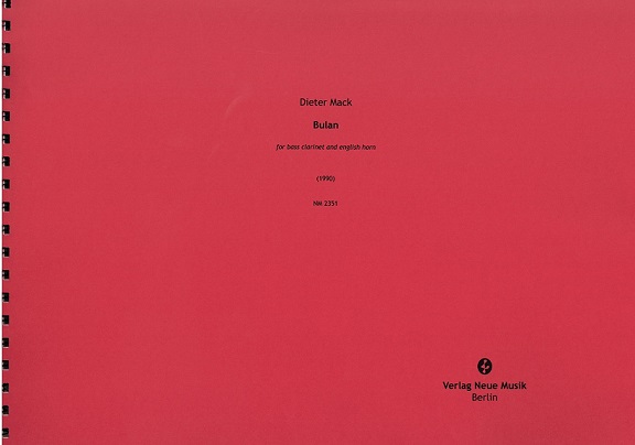 D. Mack(*1954): Bulan<br>Duett fr Engl. Horn + Bass-Klarinette