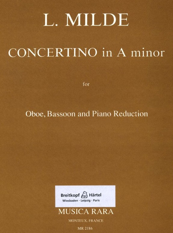 L. Milde: Concertino in a-moll fr Oboe,<br>Fagott + Orchester - KA