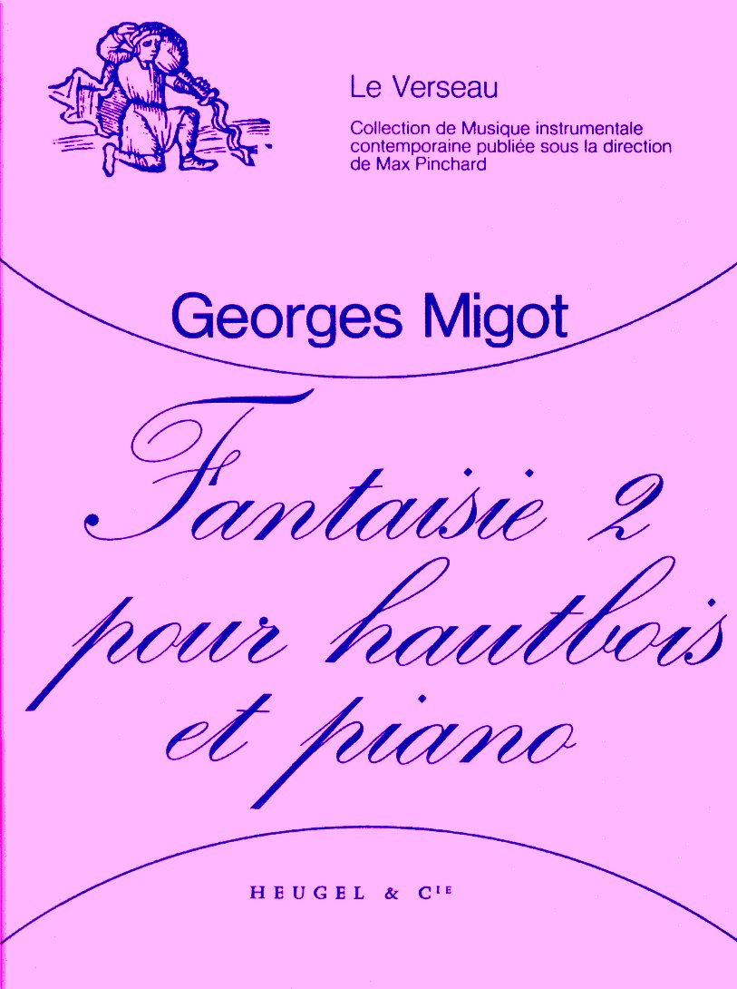 G. Migot: Fantasie 2 - fr<br>Oboe + Klavier