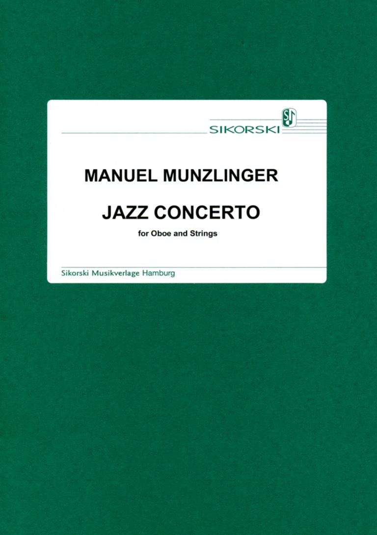 M. Munzlinger: Jazz Concerto<br>fr Oboe + Streicher - Solostimme