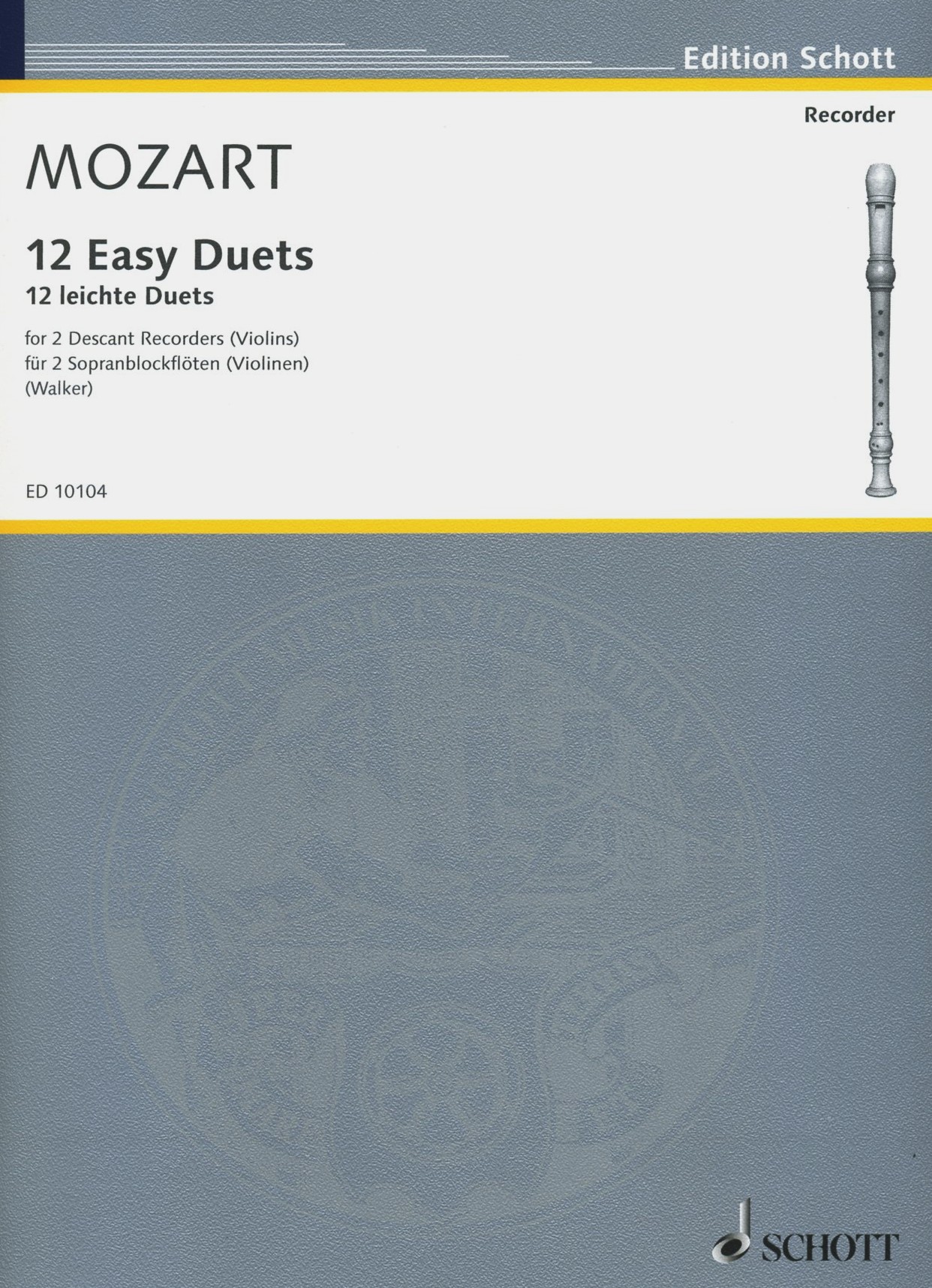 W.A.Mozart: 12 leichte Duette KV 487<br>fr 2 Oboen (Vl. Flte)