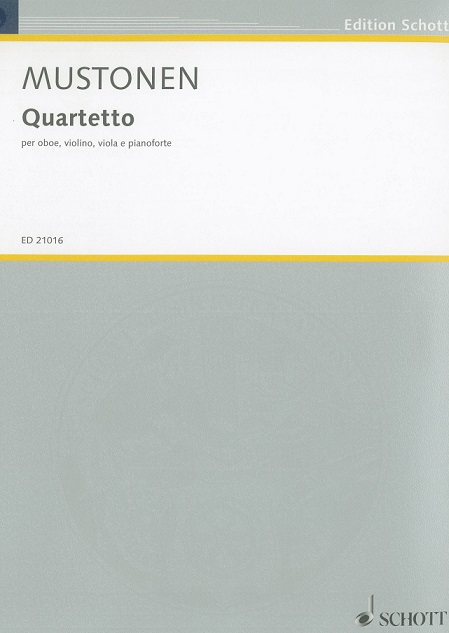 O. Mustonen: Quartetto fr<br>Oboe, Vl, Va + Klavier