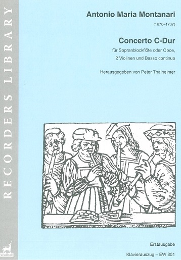 A. Montanari(1676-1737): Concerto C-Dur<br>fr Oboe, 2 Violinen + BC / KA