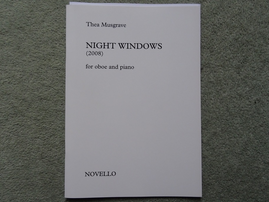 T. Musgrave: Night Windows<br>Oboe + Klavier