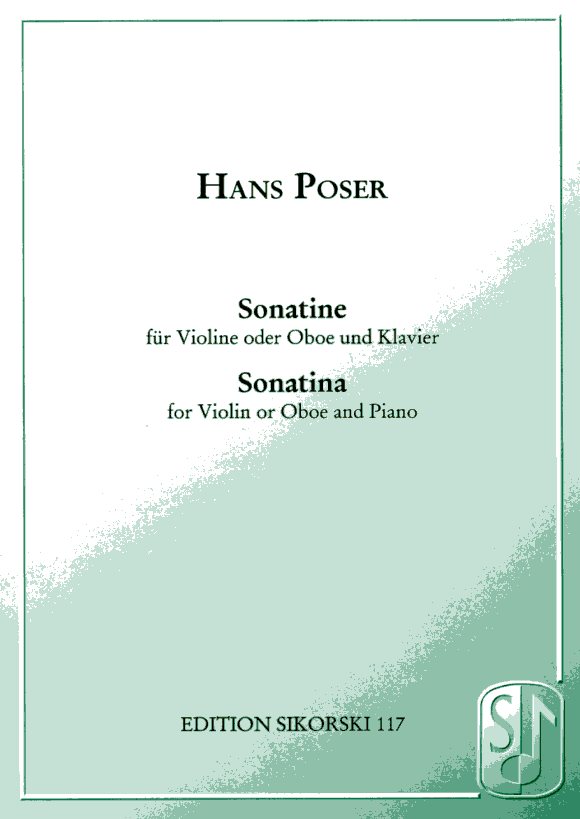 H. Poser: Sonatine fr Oboe + Klavier<br>op. 54/1