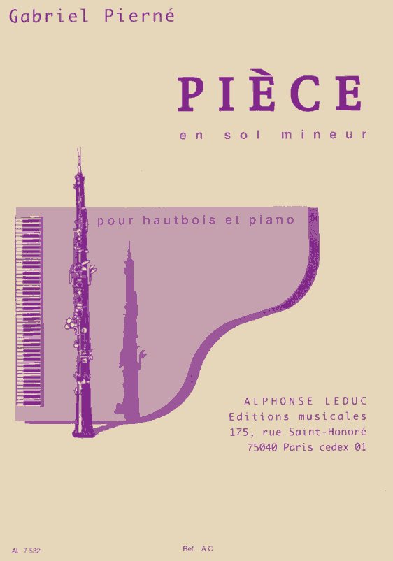 G. Piern: &acute;Piece&acute; in g-moll op. 5<br>fr Oboe + Klavier