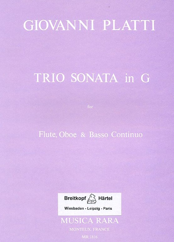 G.B. Platti: Triosonate G-Dur fr<br>Flte, Oboe + BC / MR