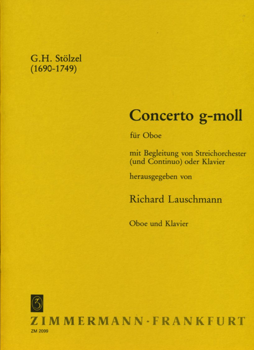 G.H. Stlzel: Concerto g-moll fr Oboe<br>+ Streichorch. - KA
