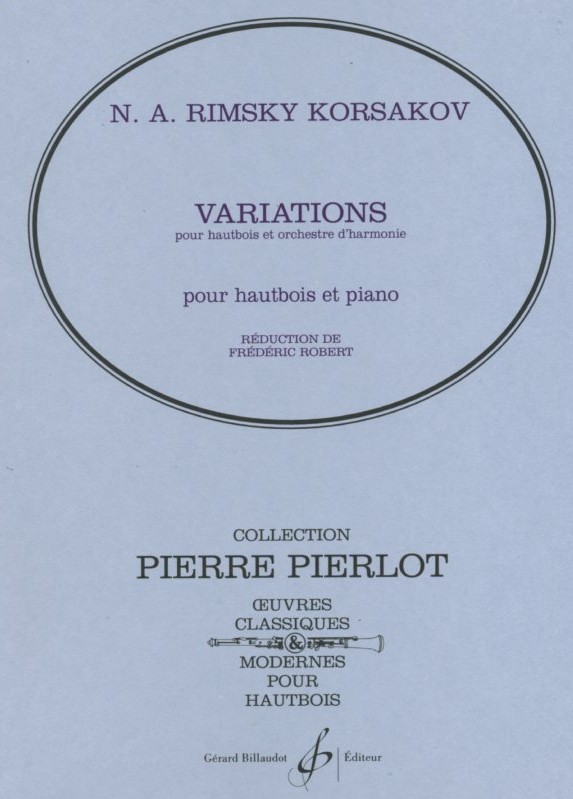 N. Rimski-Korsakow: Var. ber ein Thema<br>v. Glinka - Oboe +Blasorch. / KA - Bil