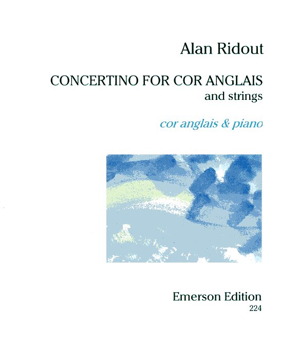 A. Ridout (1934): Concertino fr<br>fr Engl. Horn + Streicher - KA