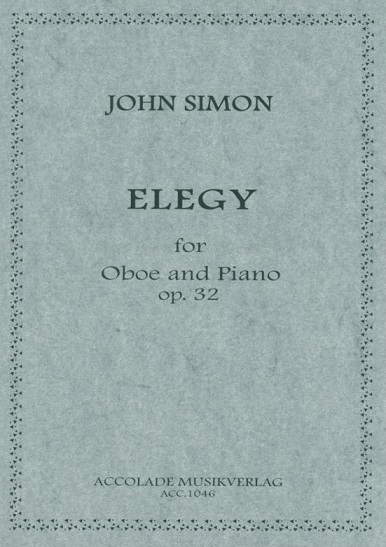 J. Simon(*1944): &acute;Elegy&acute; (1978)<br>op. 32 fr Oboe + Klavier