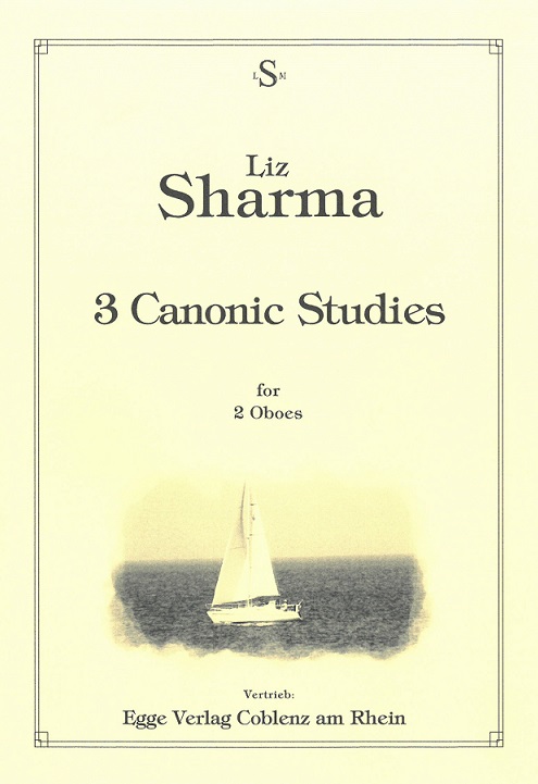 L. Sharma(*1951): 3 Canonic Studies<br>fr 2 Oboen