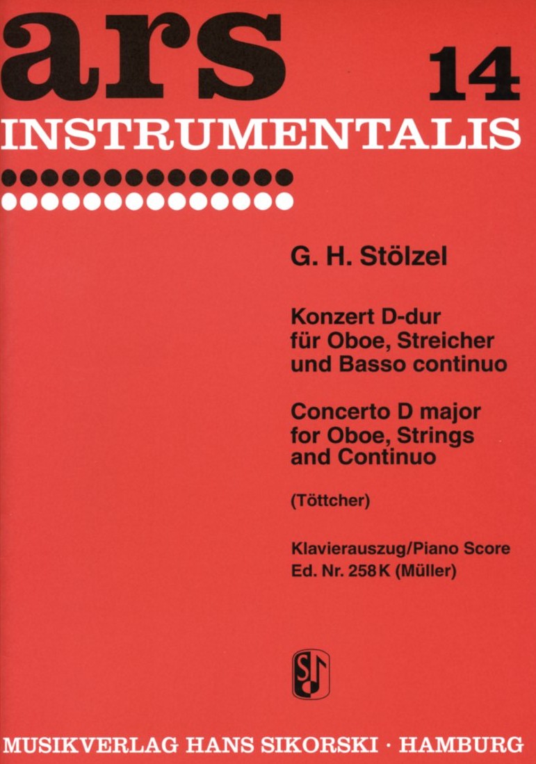 G.H. Stlzel: Konzert D-Dur fr<br>Oboe, Streicher + BC - KA