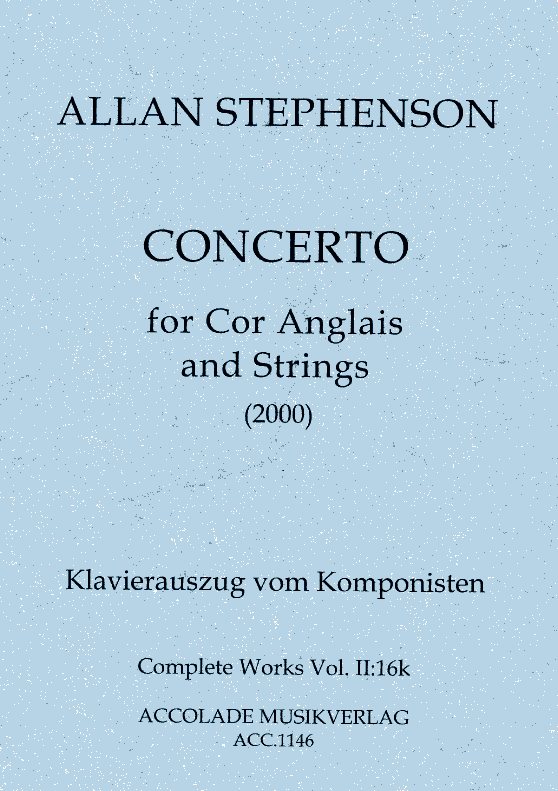A. Stephenson(*1949): Concerto fr<br>Engl. Horn + Streicher (2000) - KA