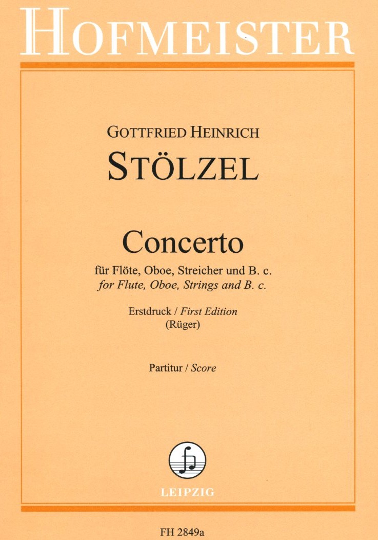 G.H. Stlzel: Concerto fr Flte,<br>Oboe, Streicher + BC - Partitur