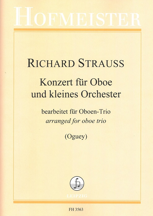 R. Strauss: Konzert fr Oboe / gesetzt<br>fr 2 Oboen + Engl. Horn
