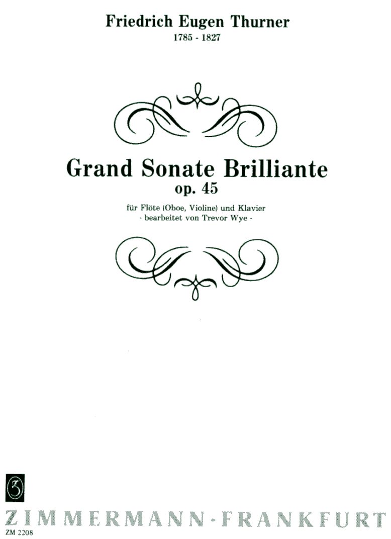 Fr.E. Thurner: Grand Sonate<br>Brilliante op. 45 -Flte/Oboe + Klavier