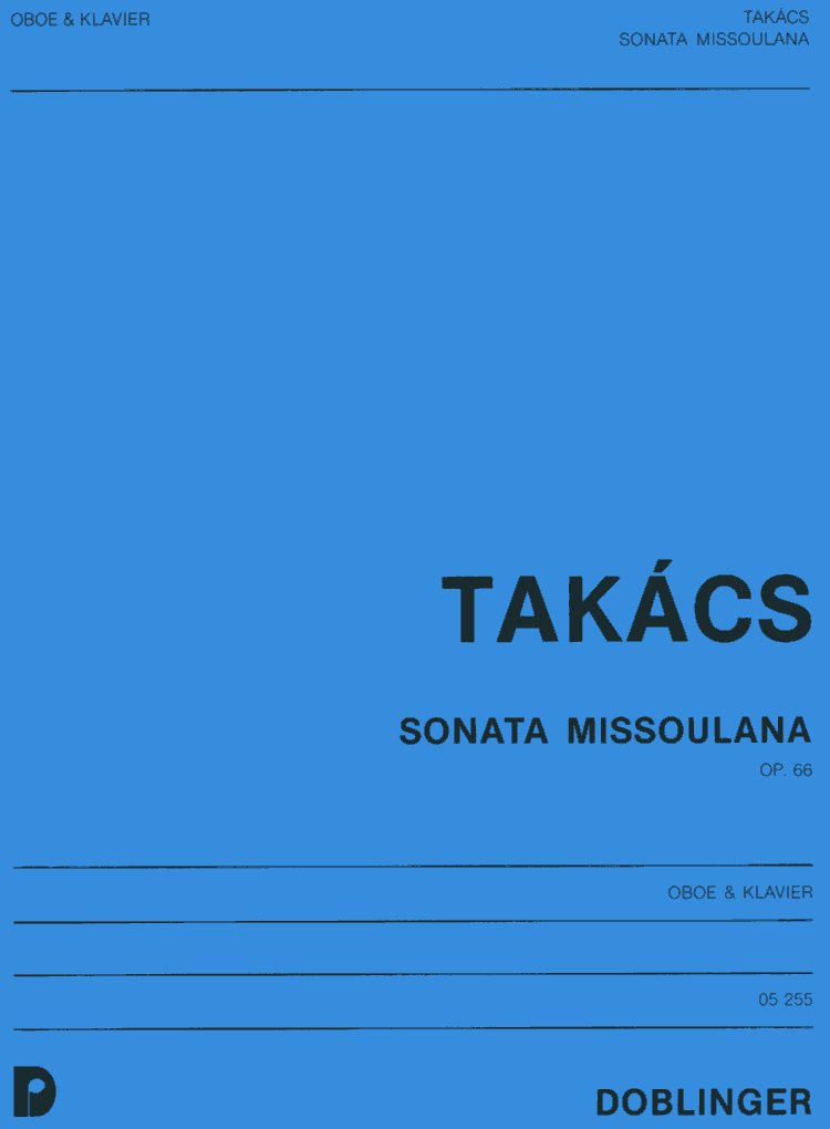 J. Takacs: Sonata Missoulana op. 66<br>fr Oboe + Klavier