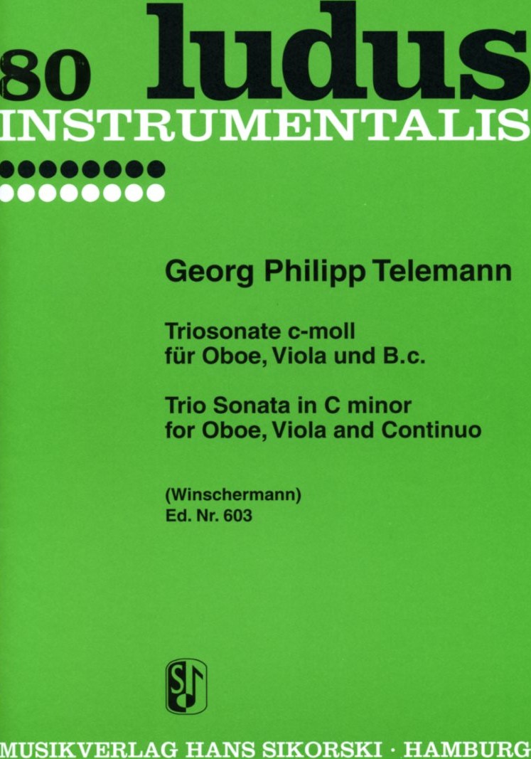 G.Ph. Telemann: Triosonate<br>c-moll, Oboe, Viola + BC (Winschermann)